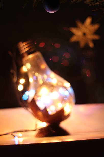 istock Filament lamp full of garland's lights 637083058