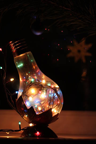 istock Filament lamp full of garland's lights 637083112