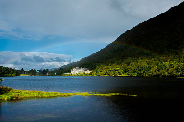 istock Kylemore Abbey in Ireland under a Rainbow 637083558