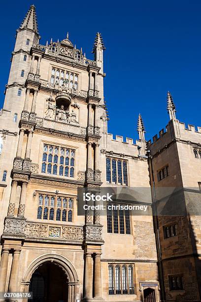 Bodleian Library In Oxford Stock Photo - Download Image Now - Architecture, Bodleian Library, British Culture