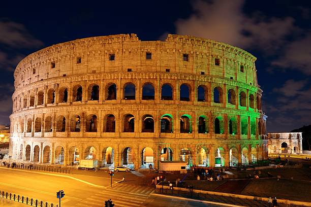 istock Colosseum in Rome at night 637090682