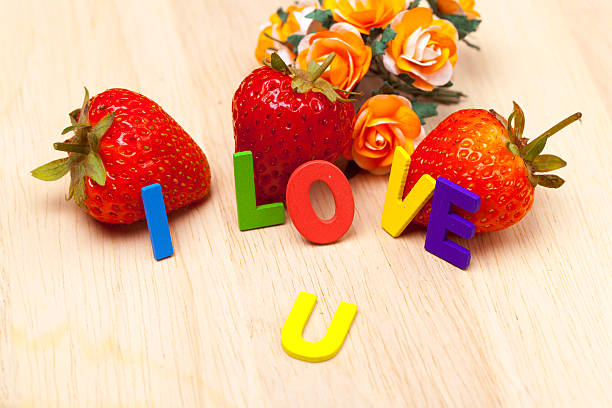 istock I Love You and Strawberry 637091744