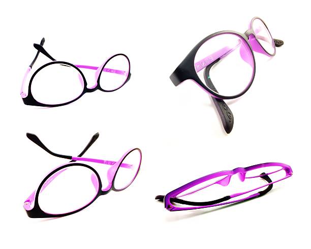 istock purple vilet frame glasses isolated on white background 637093148