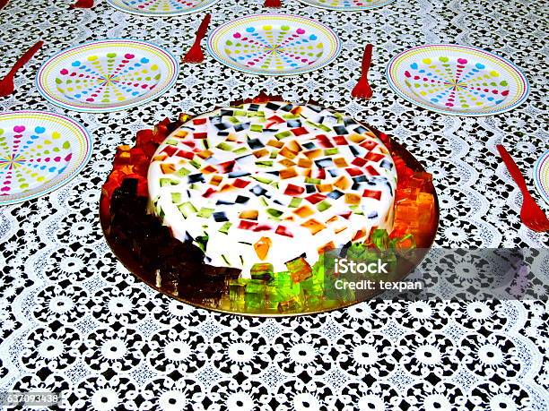 Colorful Jello Stock Photo - Download Image Now - Birthday, Cake, Celebration