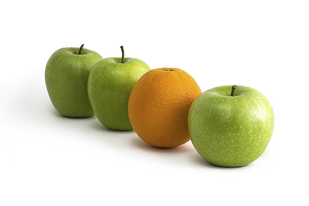 istock Fresh Orange and Green Apples 637096486
