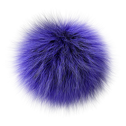 Fur ball purple