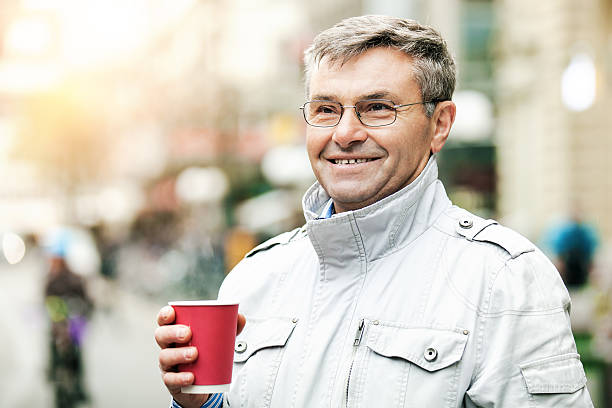 istock Senior man in the city 637102490