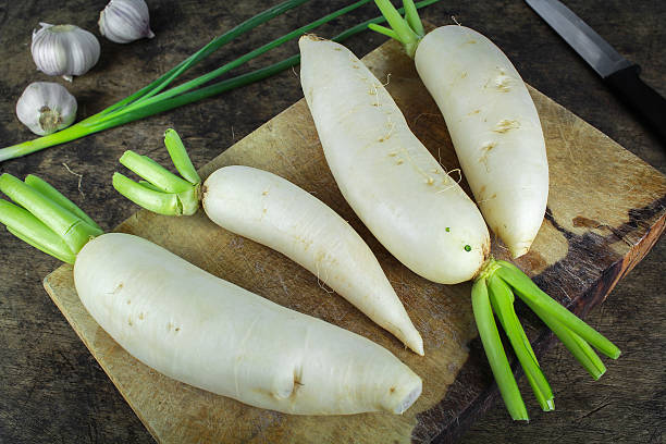 istock fresh slices white radish, healthy vegatable 637103342