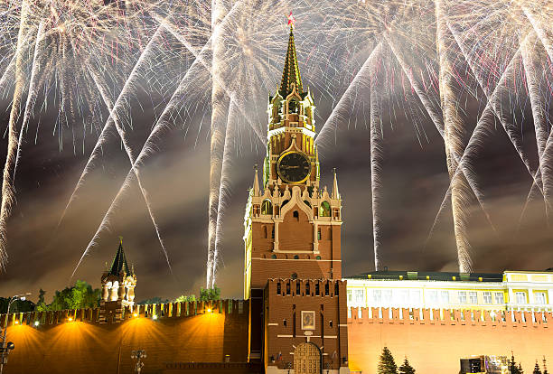istock Fireworks over the Moscow Kremlin, Russia 637106668