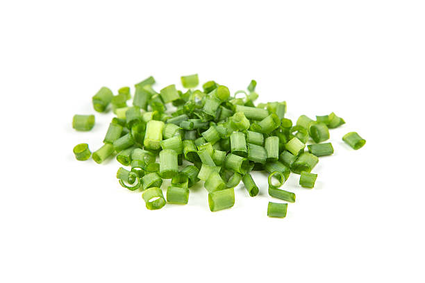 istock Chopped green onions isolated 637106730