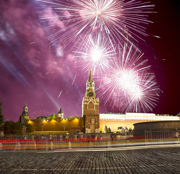 istock Fireworks over the Moscow Kremlin, Russia 637106736