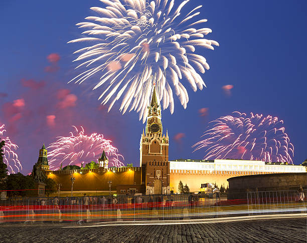 istock Fireworks over the Moscow Kremlin, Russia 637106790