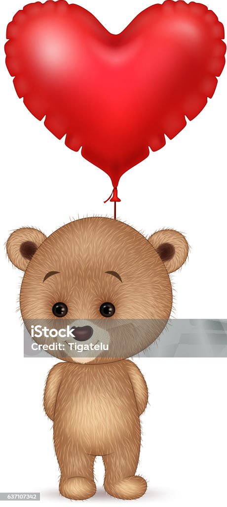 Ilustración de Pequeño Oso De Dibujos Animados Sosteniendo Un Globo De Corazón Rojo y más Vectores Libres de Derechos de Acontecimiento - iStock Ilustración de Pequeño Oso De Dibujos Animados Sosteniendo Un Globo De Corazón Rojo y más Vectores Libres de Derechos de Acontecimiento - iStock