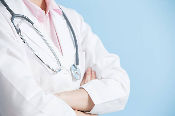 istock woman doctor cross her arm 637108216