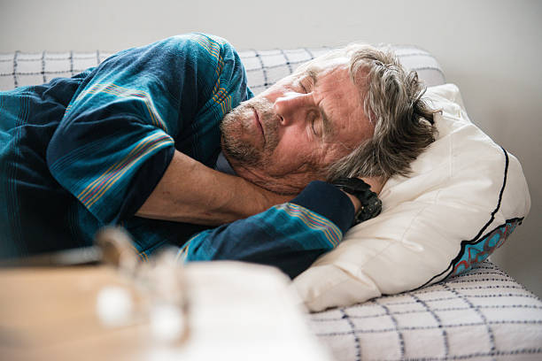 istock Senior Unshaved Caucasian Man Resting after Lunch, Brac, Croatia 637108444
