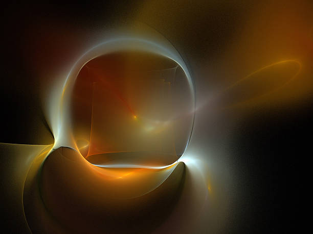 istock image of one Digital Fractal on Black Color 637108456