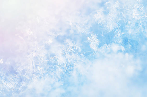 istock Macro image of snowflakes. 637109726