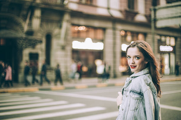 istock Stunning girl in the strreet 637112732