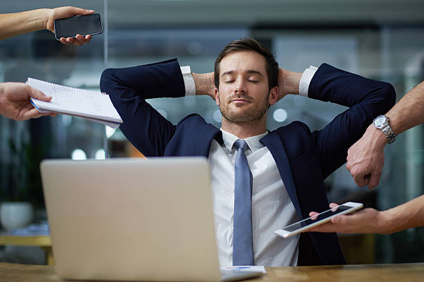 Dealing with corporate demands with calm