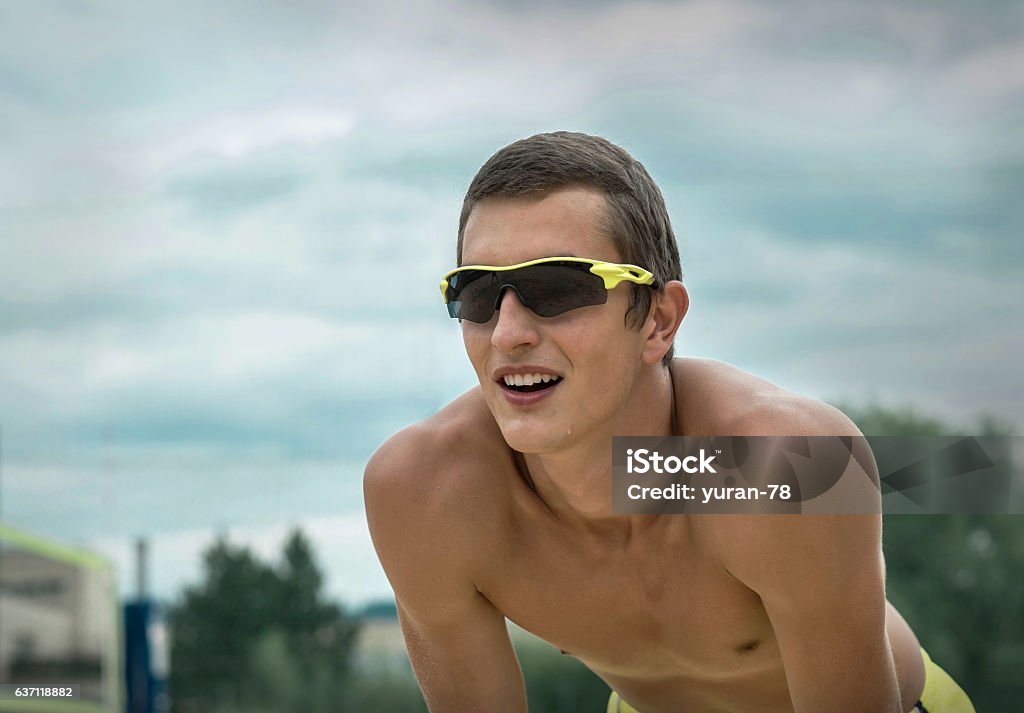 Beach Volleyball Player In Sunglasses Under Sunlight Stock Photo - Download  Image Now - iStock