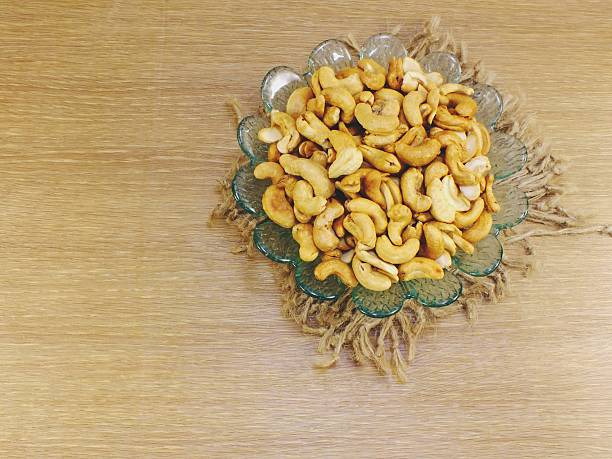 roasted cashew nuts top view