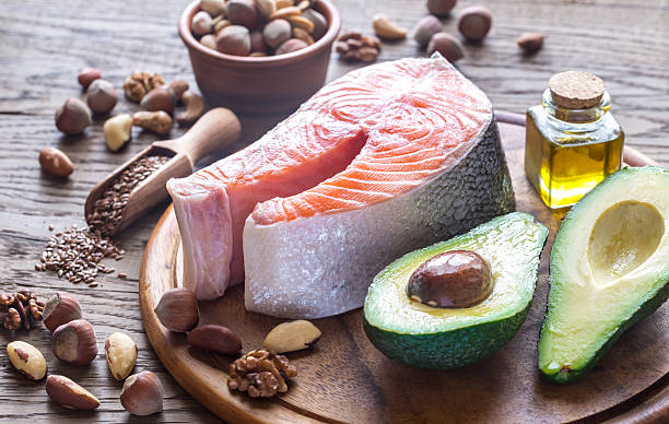 istock Food with Omega-3 fats 637127288