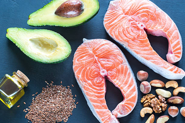 istock Food with Omega-3 fats 637127410