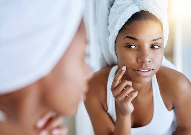 istock Her new skincare routine is showing results 637130622