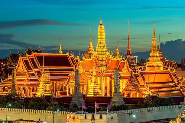 왓 프라깨오 (wat phar kaew) 방콕, 태국 - bangkok thailand rickshaw grand palace 뉴스 사진 이미지