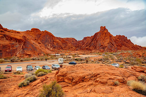 valley of fire state park - moapa valley stock-fotos und bilder