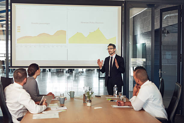 istock Talking profit and loss in the boardroom 637138218