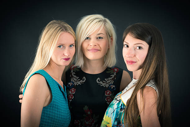 istock Beautiful women doing different expressions in different 637138678