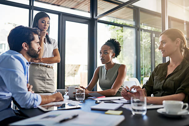 istock Formulating strategies in alignment with their business goals 637139288