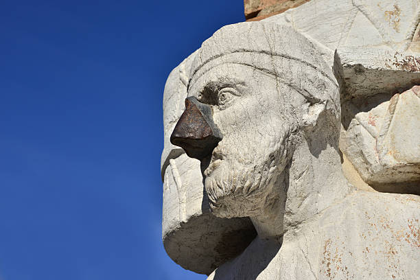 A Sculpture of the revolutionary fighter, Simon Bolivar in Barichara, Colombia.