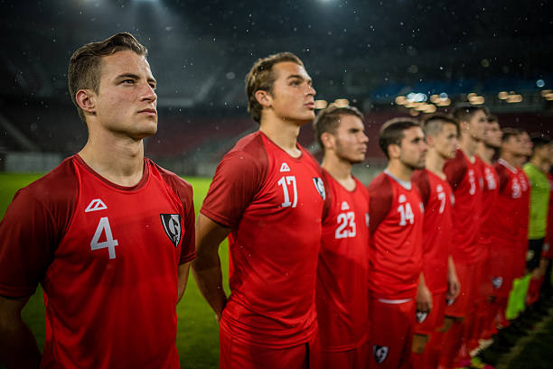 연속 축구 팀 - athlete soccer player men professional sport 뉴스 사진 이미지