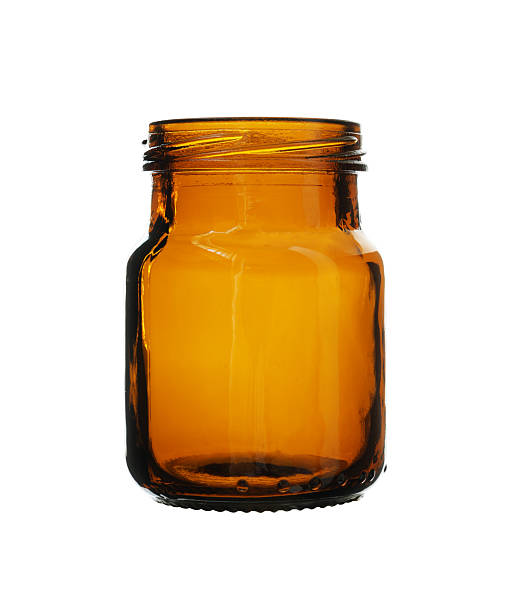 istock Short Brown Medicine Bottle isolated on white background Clipping Path 637142916