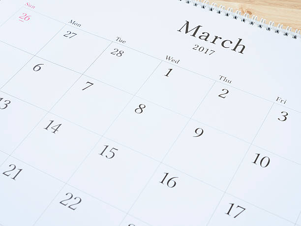 istock March on white calendar page 1 637143776