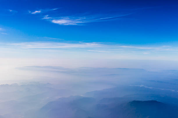 istock beautiful blue sky and cloud view from airplane. 637146068