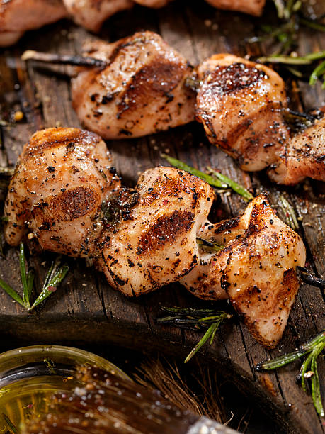 istock BBQ, Rosemary Chicken Skewers 637146804