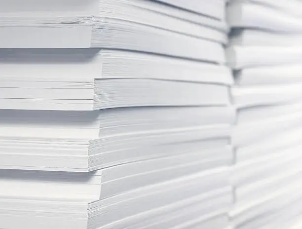 Photo of Stack of blank paper