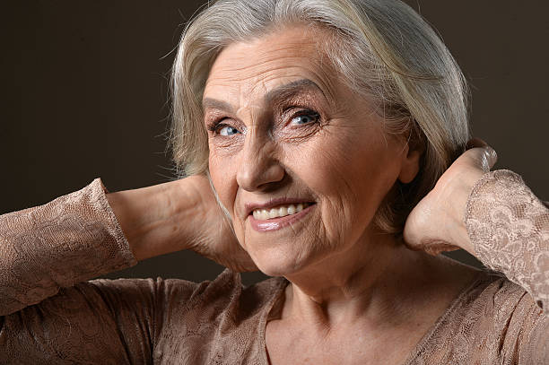 istock Smiling senior woman 637160194