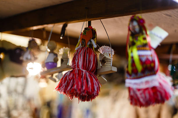 istock Christmas decorations and rope retro Ukraine 637160432