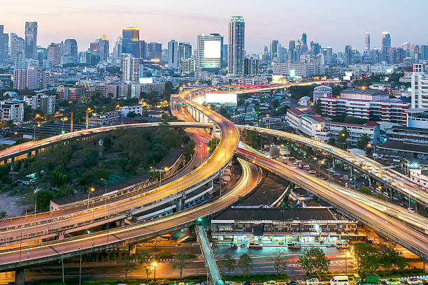 istock Bangkok Expressway and Highway top view, Thailand 637164184