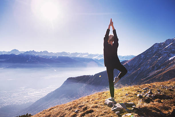 istock Yoga in the mountains 637167262