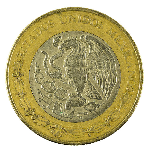 istock ten mexican peso coin (1998) isolated on white background 637169690