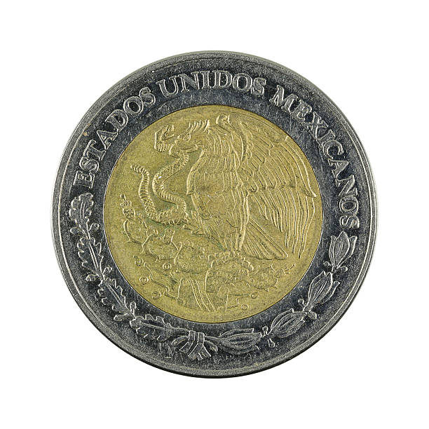 istock two mexican peso coin (2004) isolated on white background 637170112