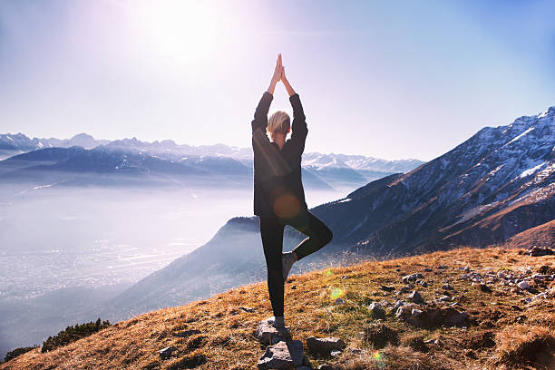 istock Yoga in the mountains 637171166
