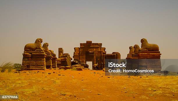 Ruins Of Amun Temple Naqa Meroe Ancient Kush Sudan Stock Photo - Download Image Now