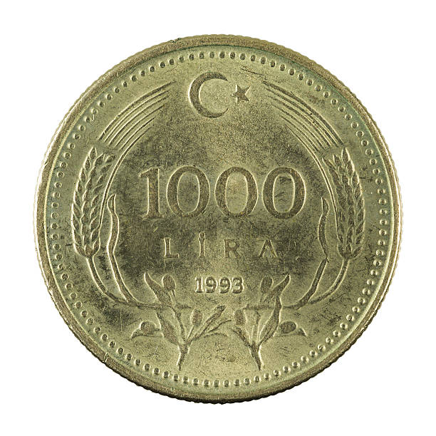 istock 1000 turkish lira coin (1993) isolated on white background 637171854