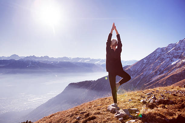 istock Yoga in the mountains 637174290